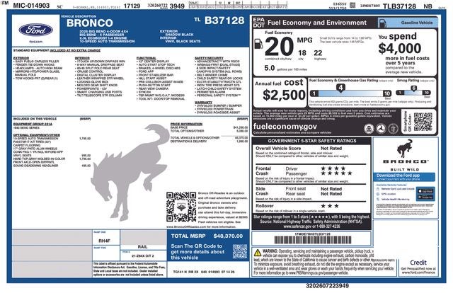 2026 Ford Bronco Big Bend®