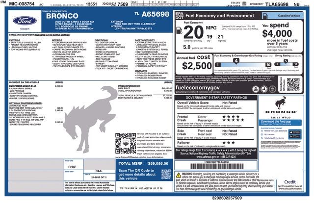 2026 Ford Bronco Outer Banks®