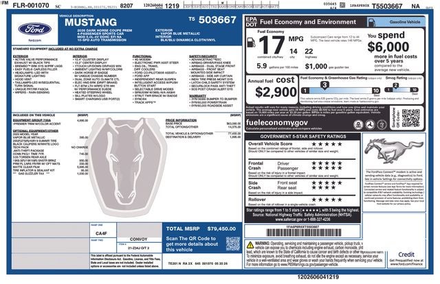 2026 Ford Mustang Dark Horse® Premium