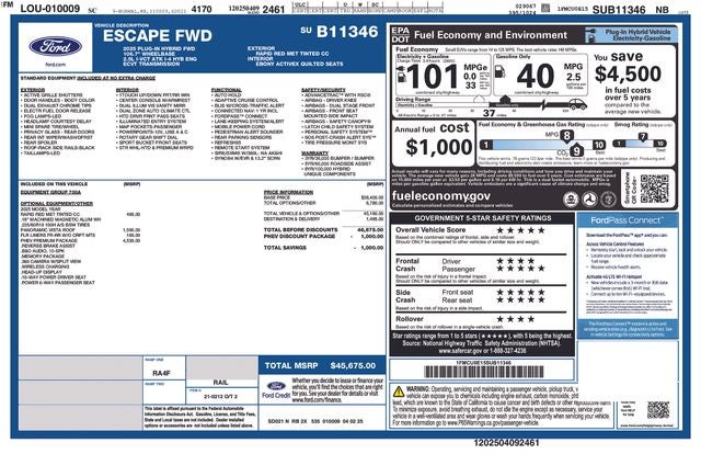 2025 Ford Escape Plug-in Hybrid