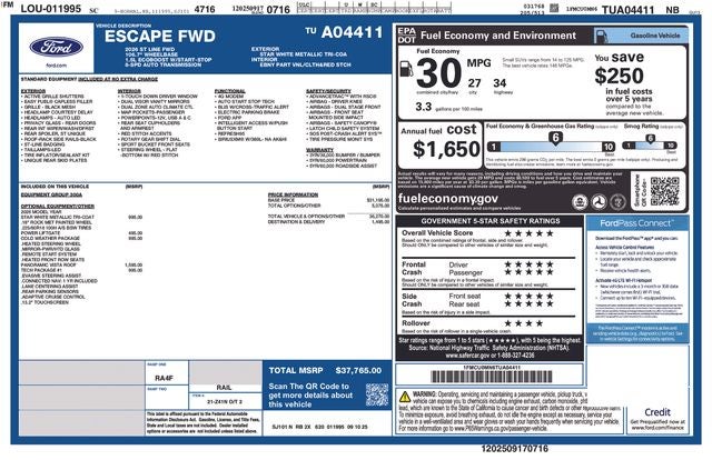2026 Ford Escape ST-Line