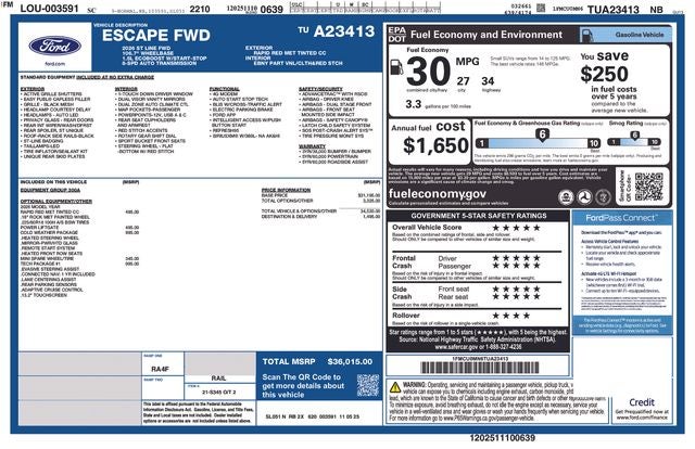2026 Ford Escape ST-Line