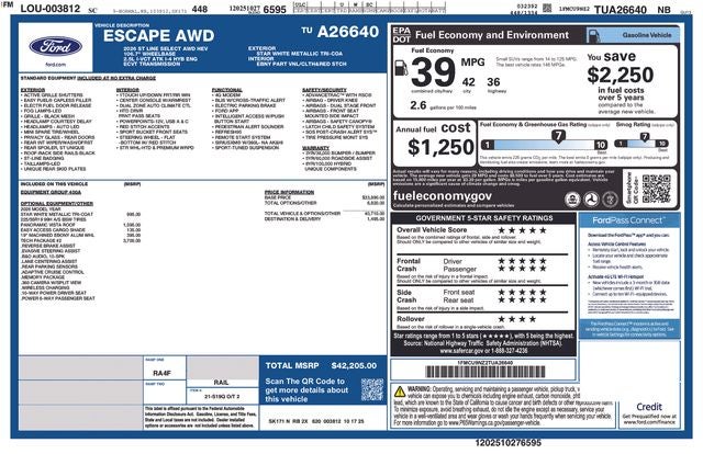 2026 Ford Escape ST-Line Select