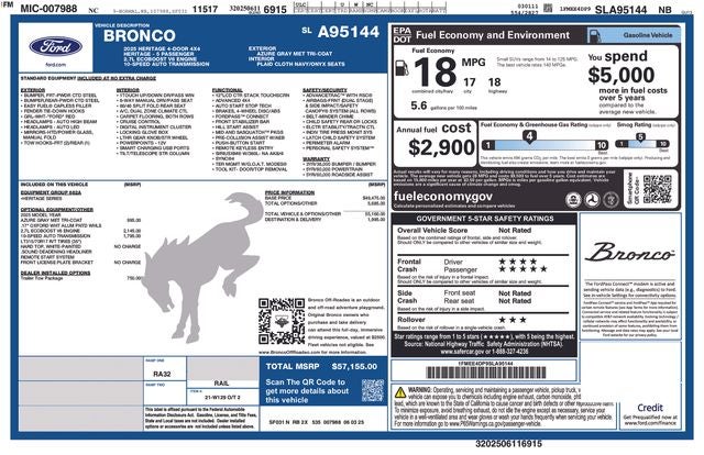 2025 Ford Bronco Heritage Edition