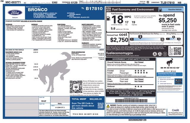 2026 Ford Bronco Outer Banks®