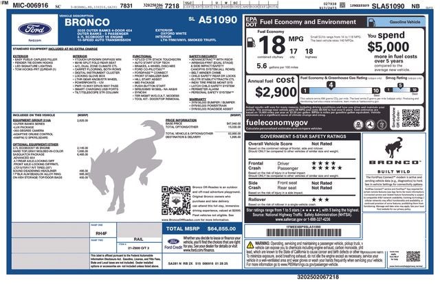 2025 Ford Bronco Outer Banks®