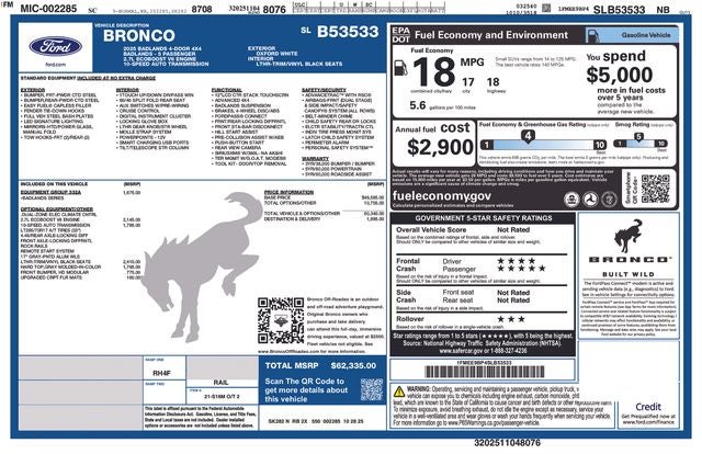 2025 Ford Bronco Badlands®