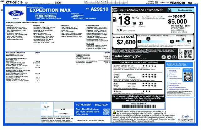 2027 Ford Expedition MAX Platinum