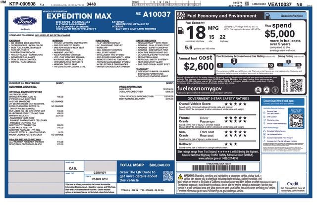 2027 Ford Expedition MAX Platinum