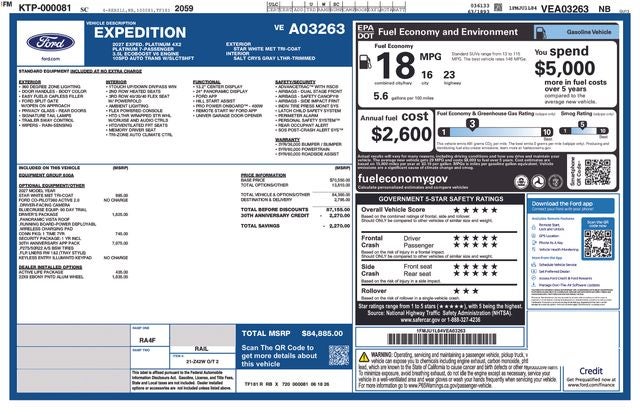 2027 Ford Expedition Platinum