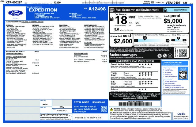 2027 Ford Expedition Tremor®