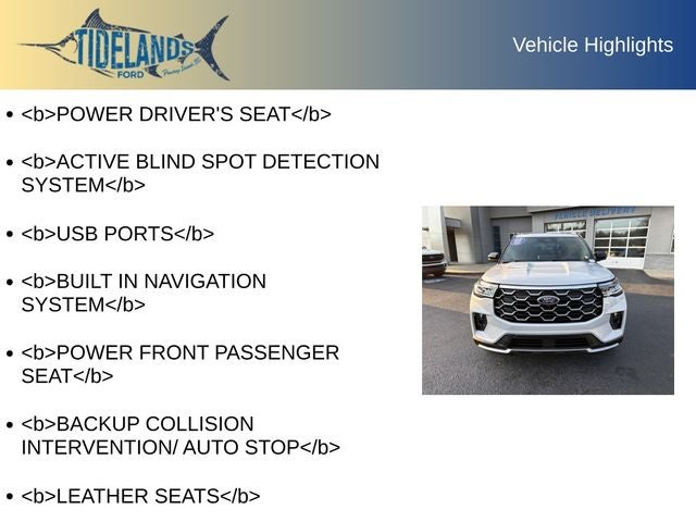 2025 Ford Explorer Platinum