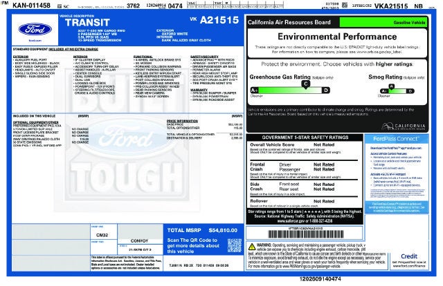 2027 Ford Transit Commercial Cargo Van