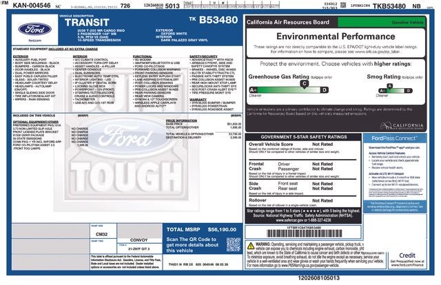 2026 Ford Transit Commercial Cargo Van