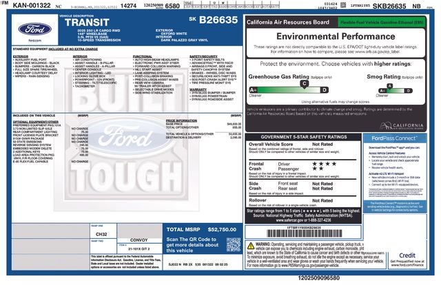 2025 Ford Transit Commercial Cargo Van