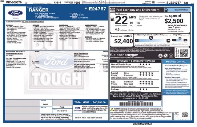 2025 Ford Ranger XLT