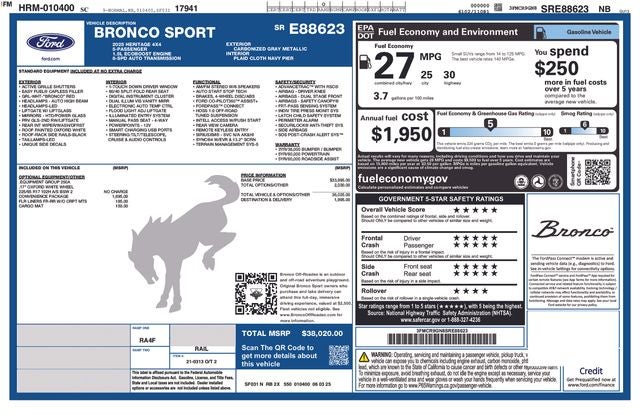 2025 Ford Bronco Sport Heritage