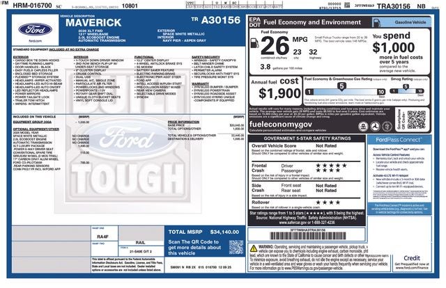 2026 Ford Maverick XLT