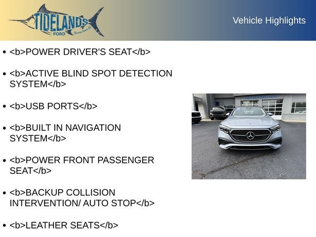 2024 Mercedes-Benz E-Class E 350 4MATIC®