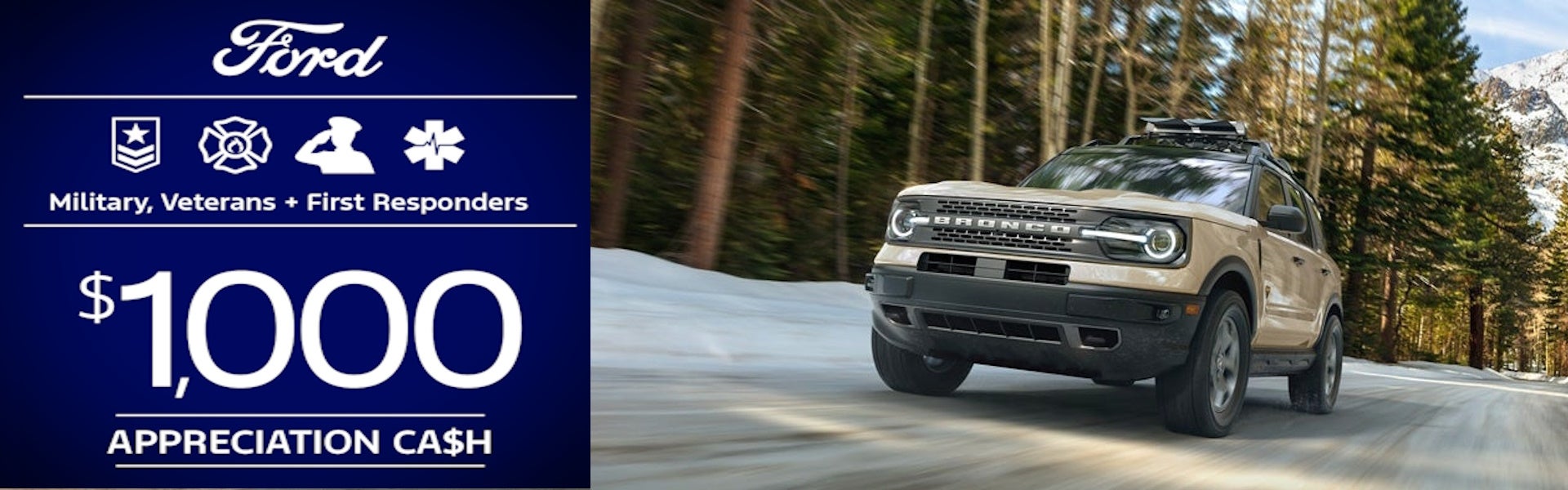 Military and First Responder Appreciation Cash